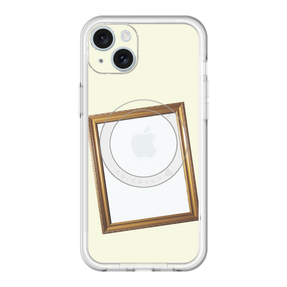スリムプロテクションプレミアムケース with MagSafe［ Photo Frame - Ivory ］