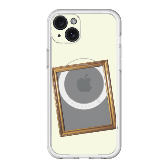 スリムプロテクションプレミアムケース with MagSafe［ Photo Frame - Ivory ］