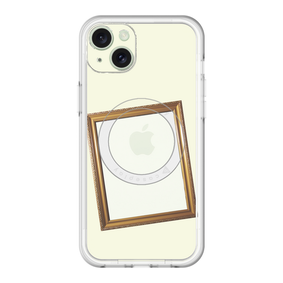 スリムプロテクションプレミアムケース with MagSafe［ Photo Frame - Ivory ］