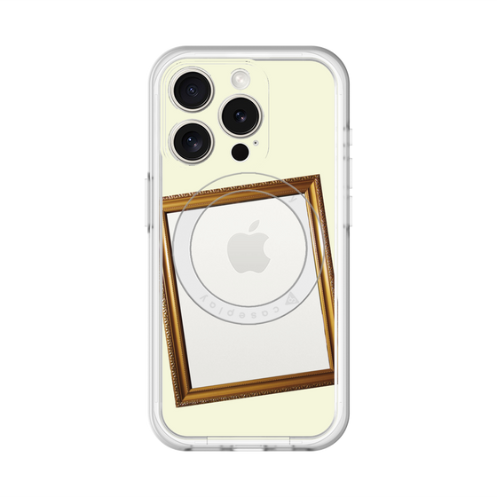 スリムプロテクションプレミアムケース with MagSafe［ Photo Frame - Ivory ］