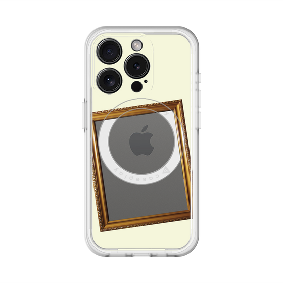 スリムプロテクションプレミアムケース with MagSafe［ Photo Frame - Ivory ］