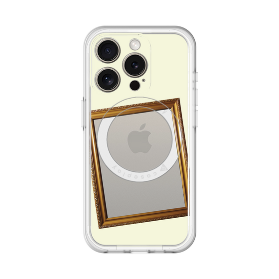 スリムプロテクションプレミアムケース with MagSafe［ Photo Frame - Ivory ］