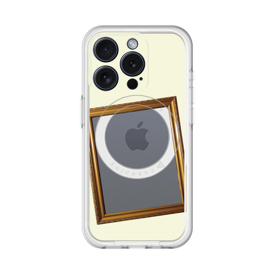 スリムプロテクションプレミアムケース with MagSafe［ Photo Frame - Ivory ］