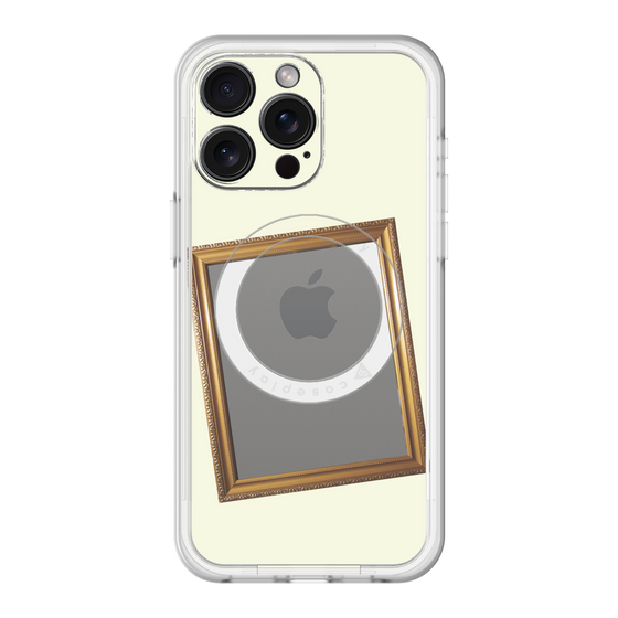 スリムプロテクションプレミアムケース with MagSafe［ Photo Frame - Ivory ］