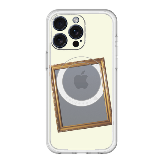 スリムプロテクションプレミアムケース with MagSafe［ Photo Frame - Ivory ］