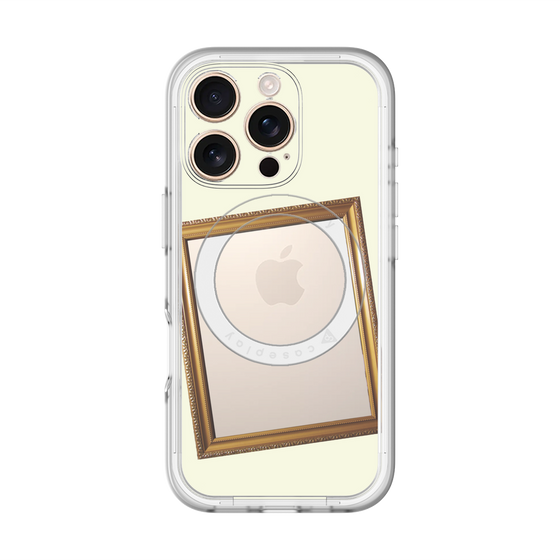 スリムプロテクションプレミアムケース with MagSafe［ Photo Frame - Ivory ］