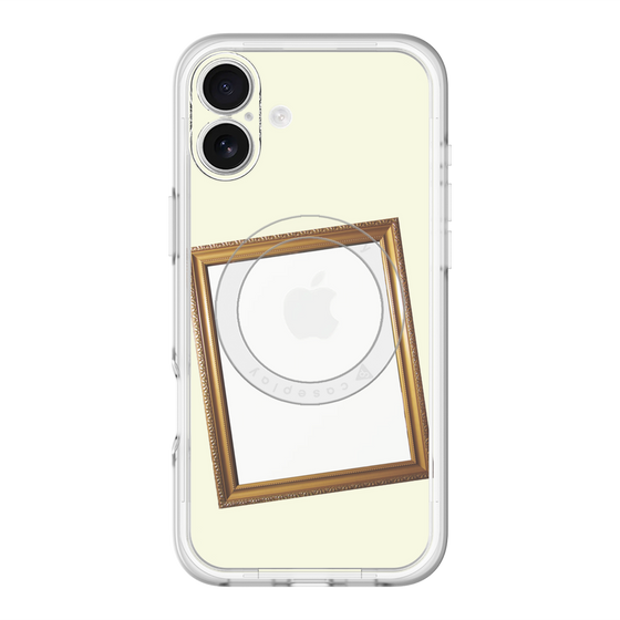 スリムプロテクションプレミアムケース with MagSafe［ Photo Frame - Ivory ］