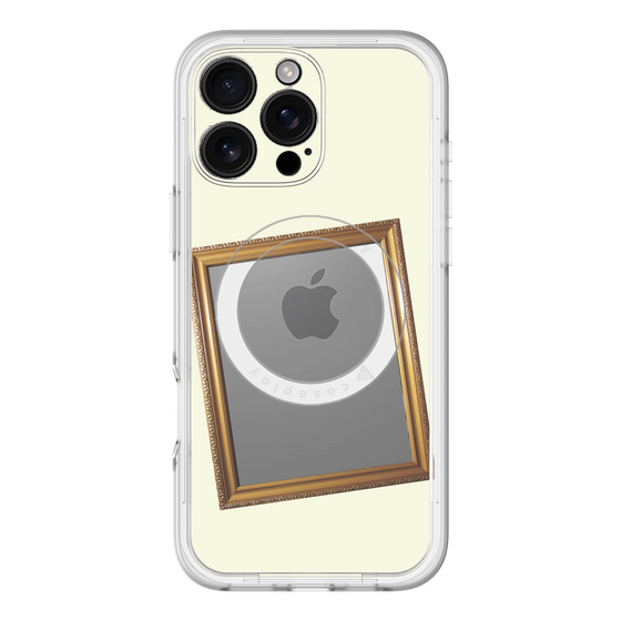スリムプロテクションプレミアムケース with MagSafe［ Photo Frame - Ivory ］