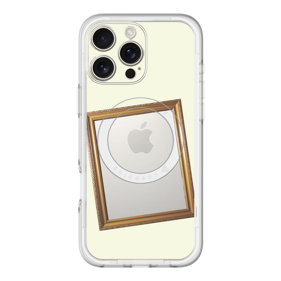 スリムプロテクションプレミアムケース with MagSafe［ Photo Frame - Ivory ］