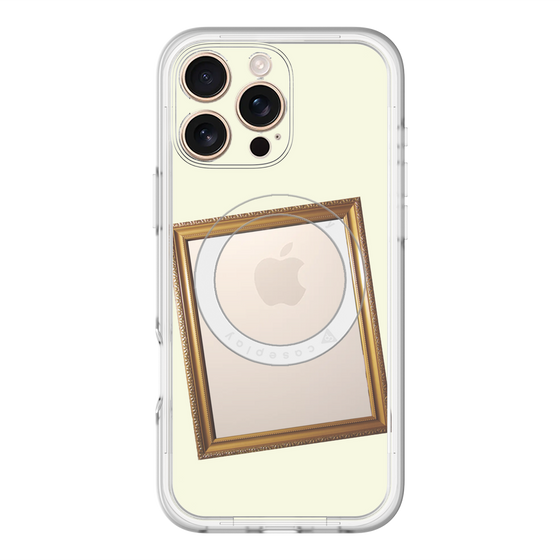 スリムプロテクションプレミアムケース with MagSafe［ Photo Frame - Ivory ］