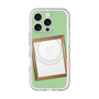 スリムプロテクションプレミアムケース with MagSafe［ Photo Frame - Light Green ］