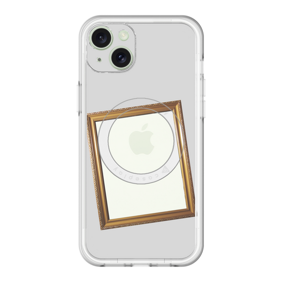 スリムプロテクションプレミアムケース with MagSafe［ Photo Frame - Light Gray ］