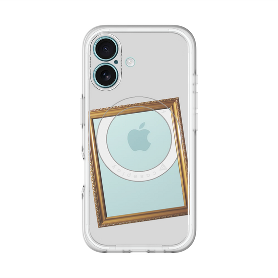 スリムプロテクションプレミアムケース with MagSafe［ Photo Frame - Light Gray ］