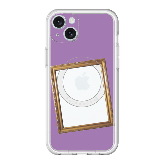 スリムプロテクションプレミアムケース with MagSafe［ Photo Frame - Purple ］