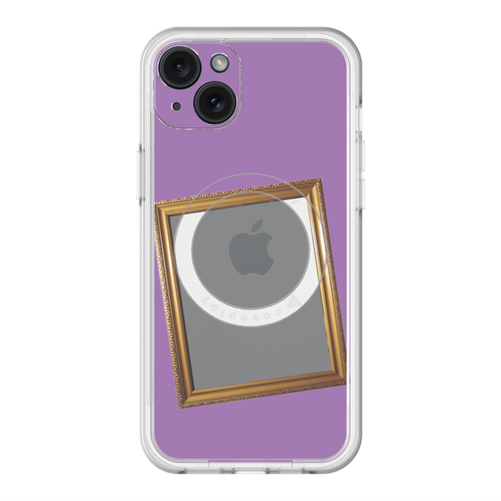 スリムプロテクションプレミアムケース with MagSafe［ Photo Frame - Purple ］