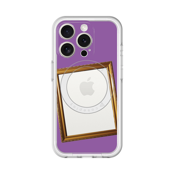 スリムプロテクションプレミアムケース with MagSafe［ Photo Frame - Purple ］