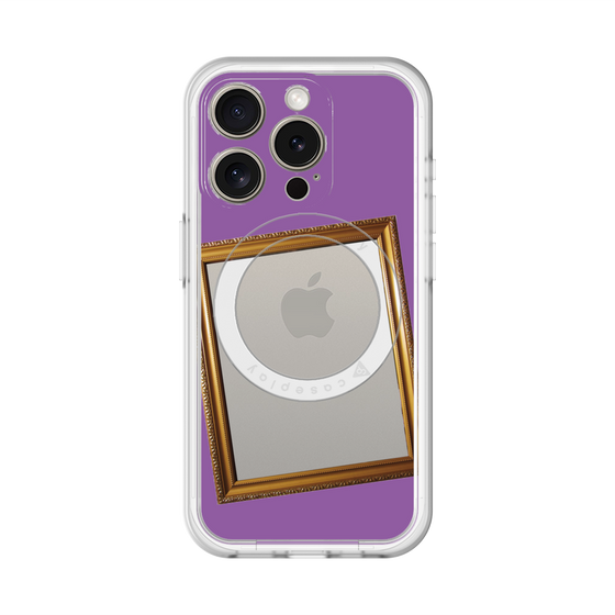 スリムプロテクションプレミアムケース with MagSafe［ Photo Frame - Purple ］