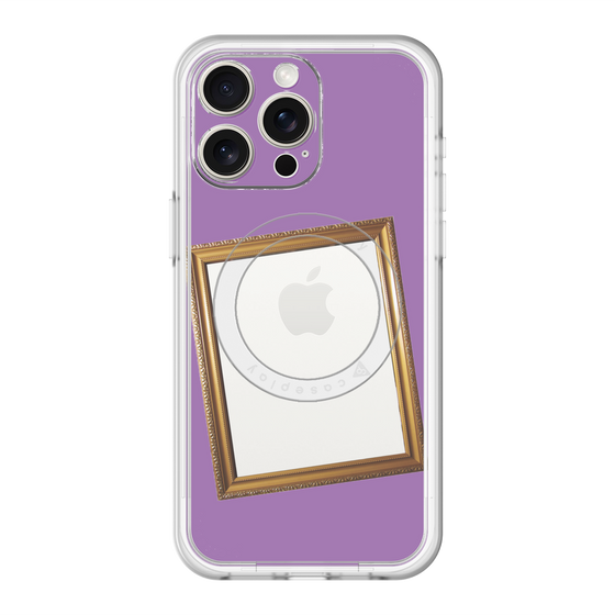 スリムプロテクションプレミアムケース with MagSafe［ Photo Frame - Purple ］