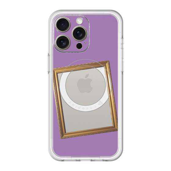 スリムプロテクションプレミアムケース with MagSafe［ Photo Frame - Purple ］