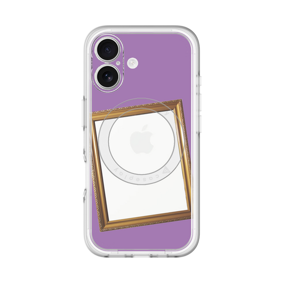 スリムプロテクションプレミアムケース with MagSafe［ Photo Frame - Purple ］