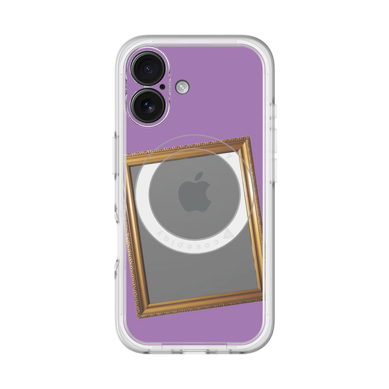 スリムプロテクションプレミアムケース with MagSafe［ Photo Frame - Purple ］