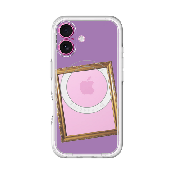 スリムプロテクションプレミアムケース with MagSafe［ Photo Frame - Purple ］