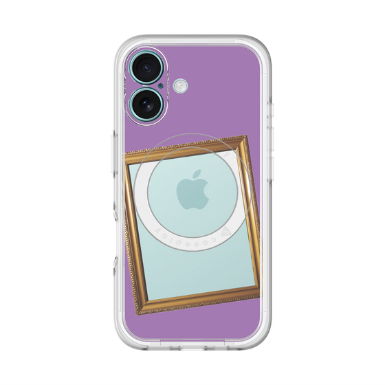 スリムプロテクションプレミアムケース with MagSafe［ Photo Frame - Purple ］