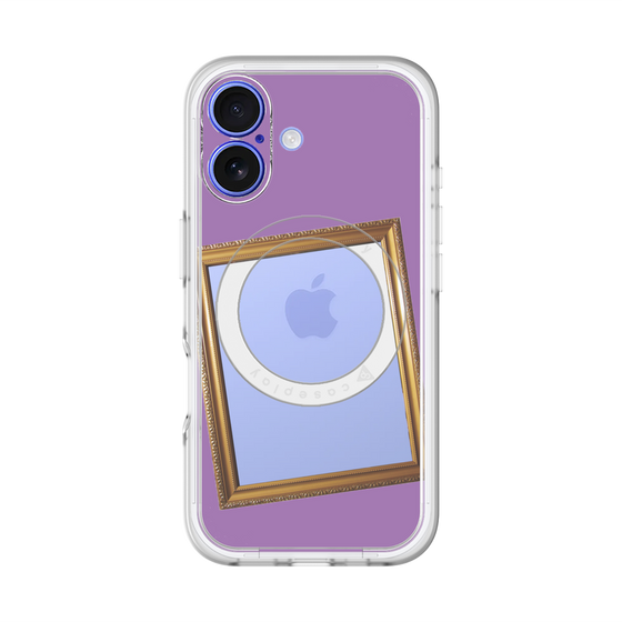 スリムプロテクションプレミアムケース with MagSafe［ Photo Frame - Purple ］