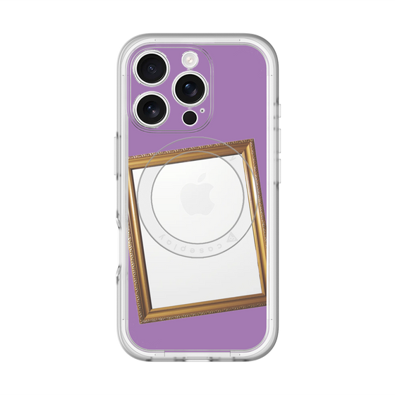 スリムプロテクションプレミアムケース with MagSafe［ Photo Frame - Purple ］