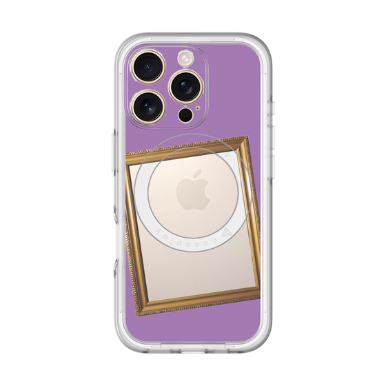 スリムプロテクションプレミアムケース with MagSafe［ Photo Frame - Purple ］