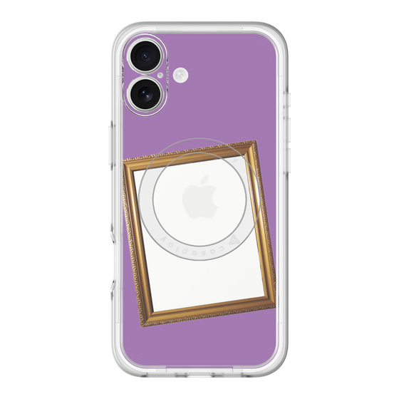 スリムプロテクションプレミアムケース with MagSafe［ Photo Frame - Purple ］