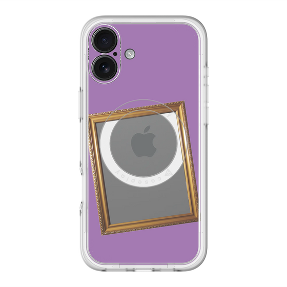 スリムプロテクションプレミアムケース with MagSafe［ Photo Frame - Purple ］
