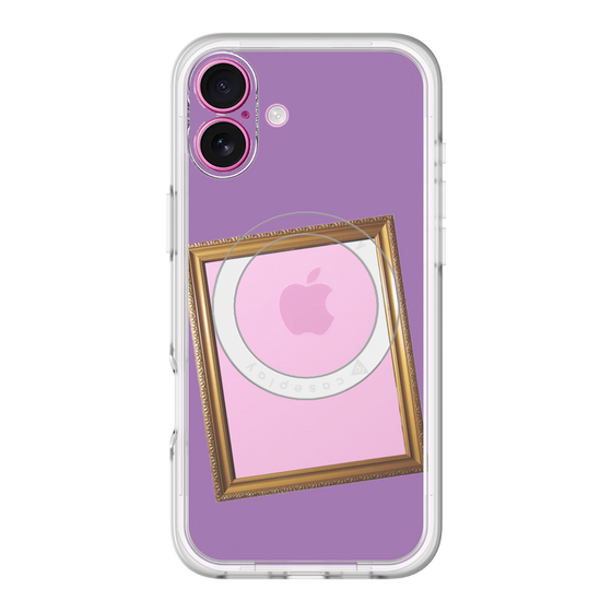 スリムプロテクションプレミアムケース with MagSafe［ Photo Frame - Purple ］