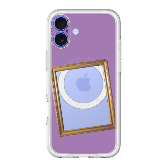 スリムプロテクションプレミアムケース with MagSafe［ Photo Frame - Purple ］