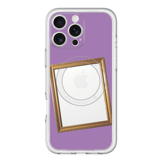 スリムプロテクションプレミアムケース with MagSafe［ Photo Frame - Purple ］