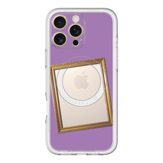 スリムプロテクションプレミアムケース with MagSafe［ Photo Frame - Purple ］