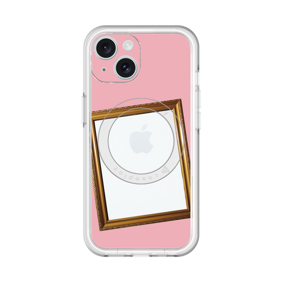 スリムプロテクションプレミアムケース with MagSafe［ Photo Frame - Pink ］