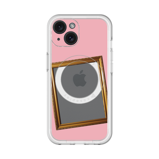スリムプロテクションプレミアムケース with MagSafe［ Photo Frame - Pink ］