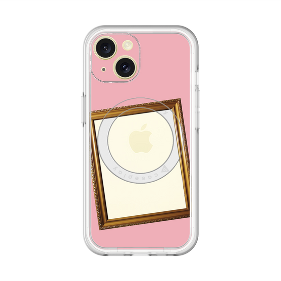 スリムプロテクションプレミアムケース with MagSafe［ Photo Frame - Pink ］