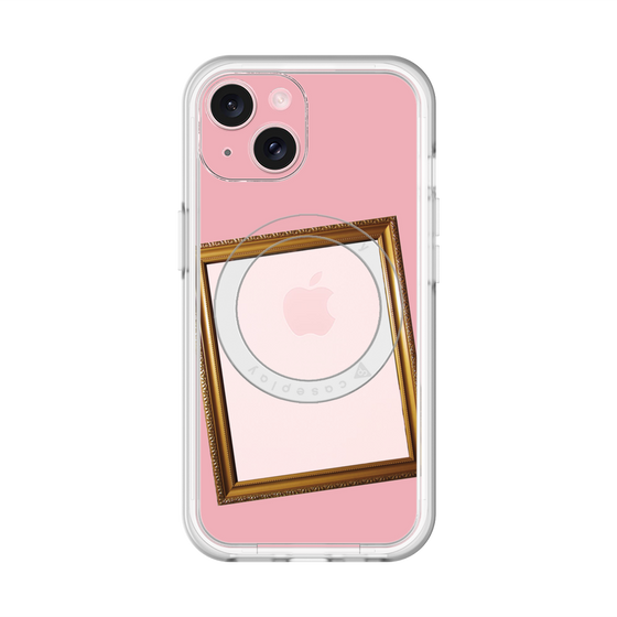 スリムプロテクションプレミアムケース with MagSafe［ Photo Frame - Pink ］