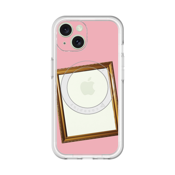 スリムプロテクションプレミアムケース with MagSafe［ Photo Frame - Pink ］