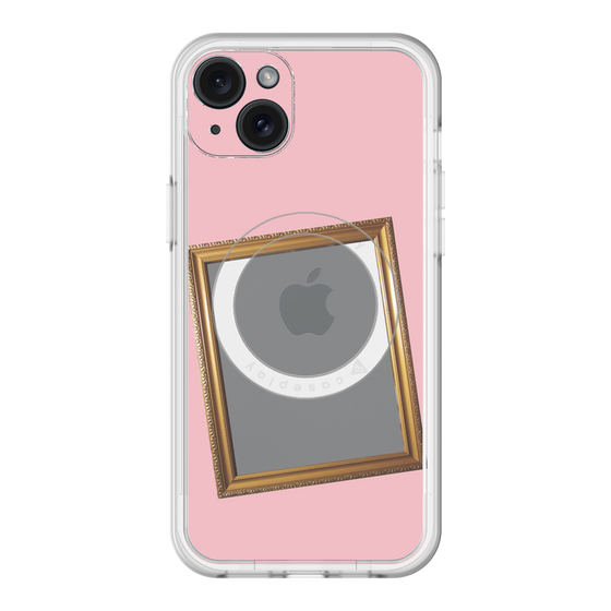スリムプロテクションプレミアムケース with MagSafe［ Photo Frame - Pink ］