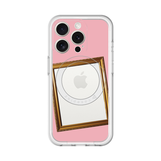 スリムプロテクションプレミアムケース with MagSafe［ Photo Frame - Pink ］