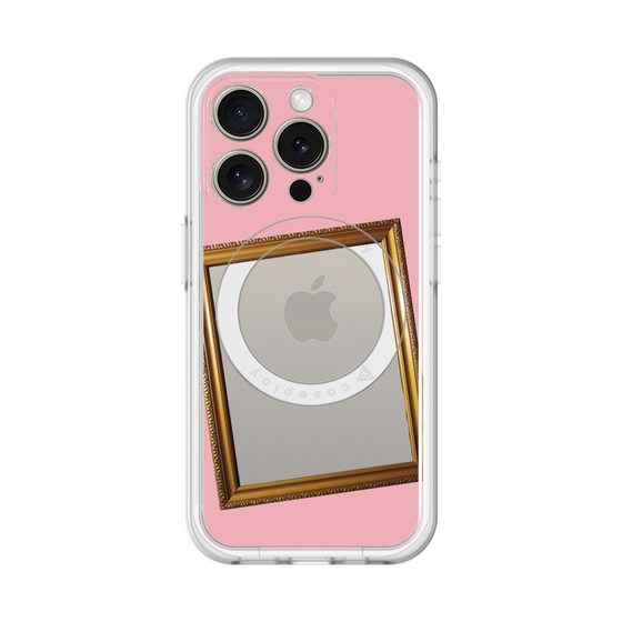 スリムプロテクションプレミアムケース with MagSafe［ Photo Frame - Pink ］