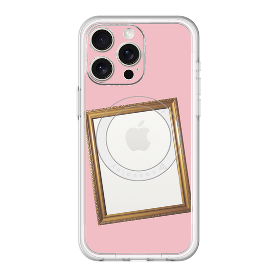 スリムプロテクションプレミアムケース with MagSafe［ Photo Frame - Pink ］