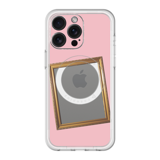 スリムプロテクションプレミアムケース with MagSafe［ Photo Frame - Pink ］
