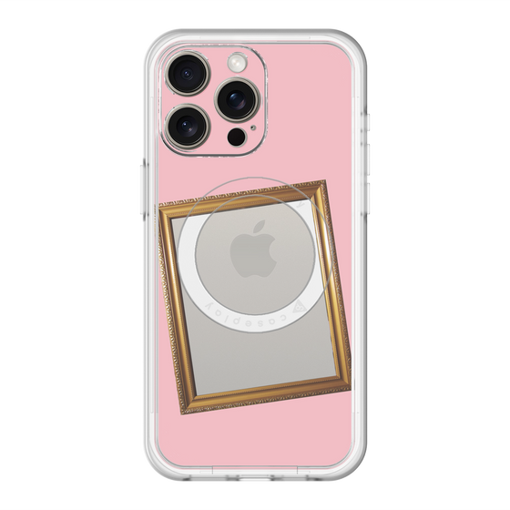 スリムプロテクションプレミアムケース with MagSafe［ Photo Frame - Pink ］
