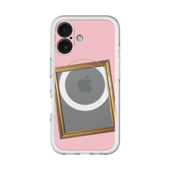 スリムプロテクションプレミアムケース with MagSafe［ Photo Frame - Pink ］