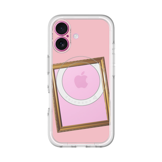 スリムプロテクションプレミアムケース with MagSafe［ Photo Frame - Pink ］
