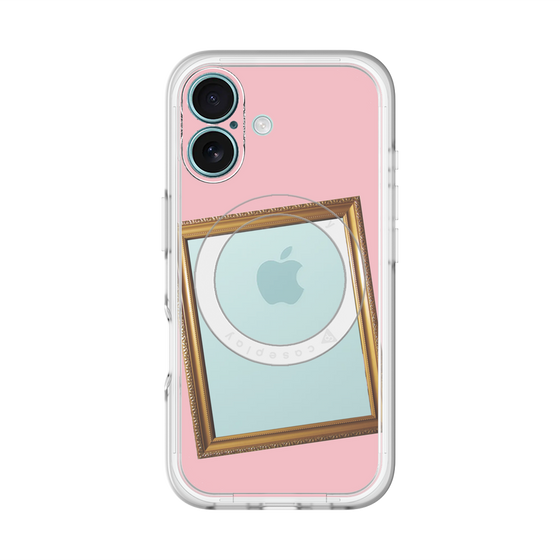 スリムプロテクションプレミアムケース with MagSafe［ Photo Frame - Pink ］